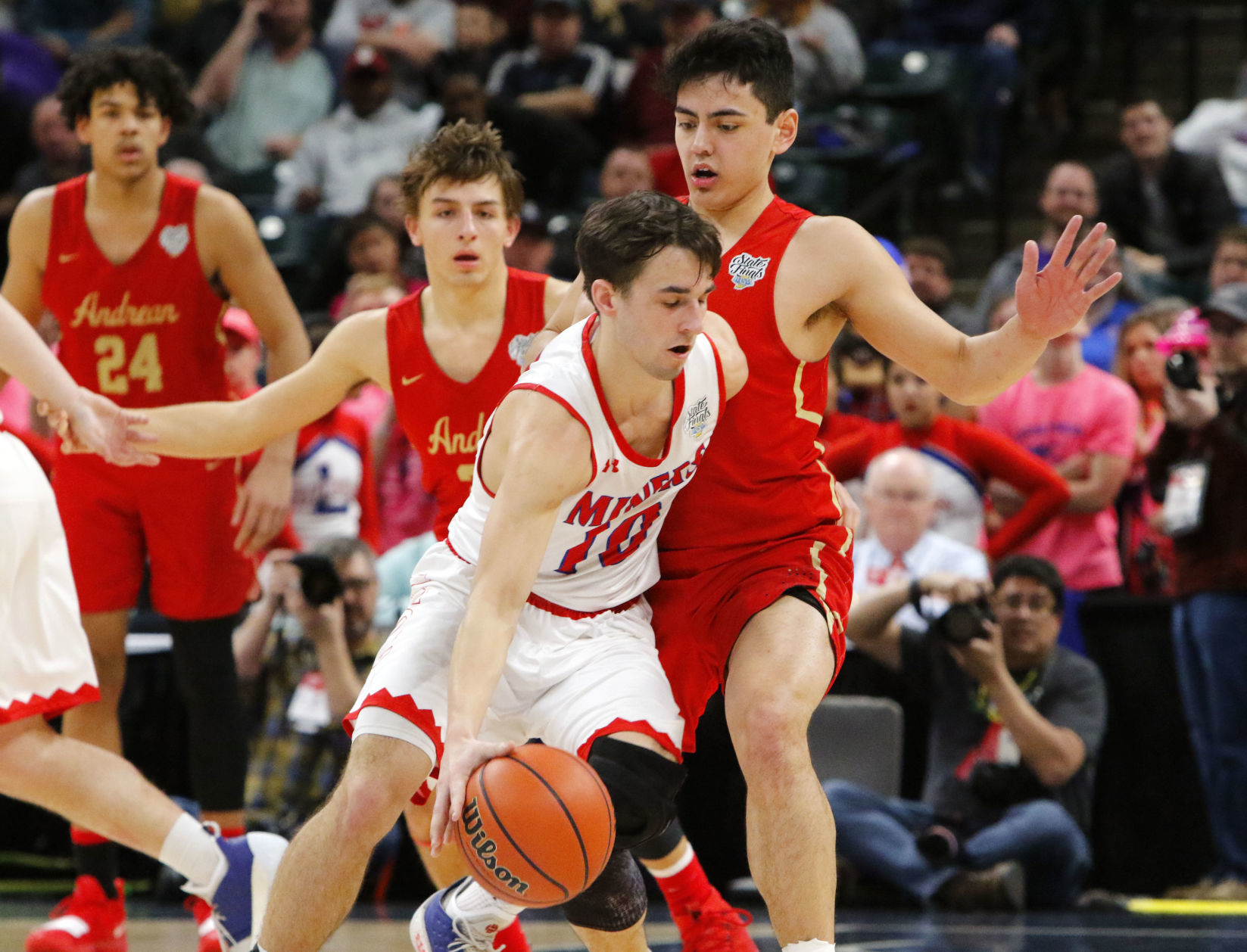 Boys basketball Class 2A state final - Andrean vs. Linton-Stockton